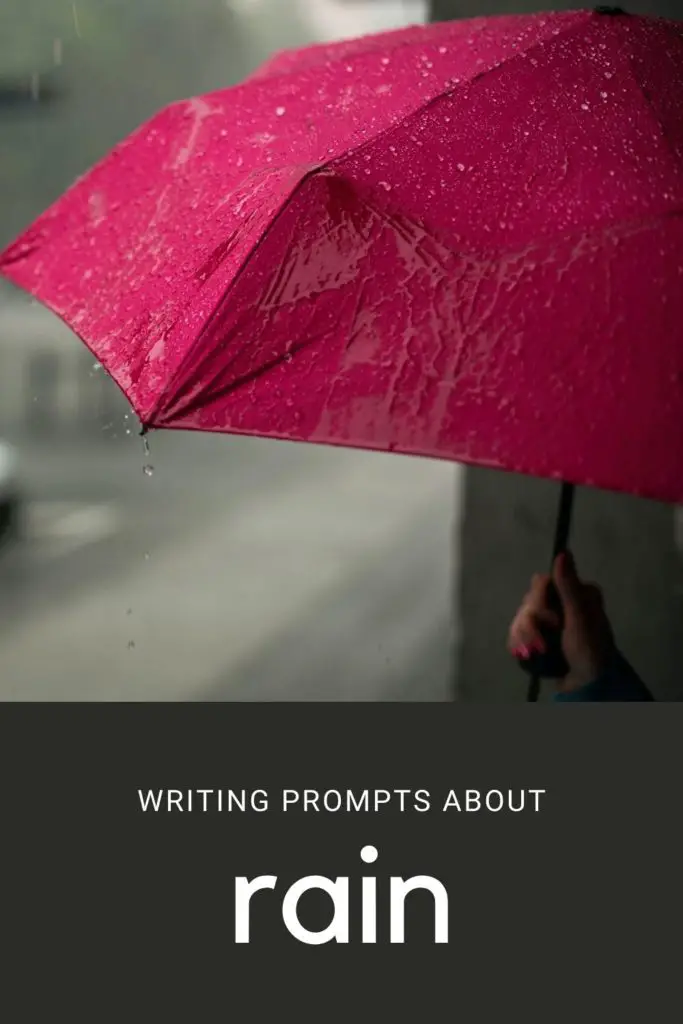 creative writing examples rain
